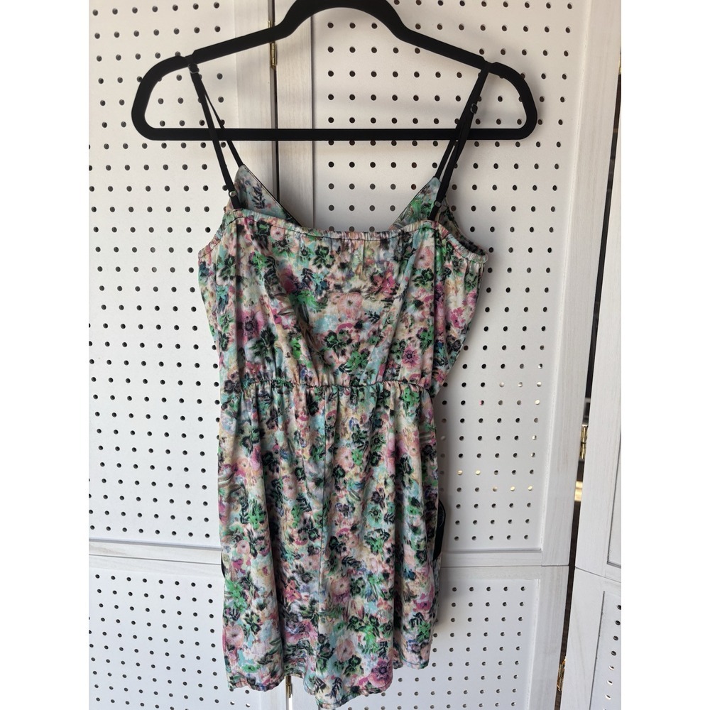 Fire Los Angeles Women's‎ Small Colorful Romper Shortall V-Neck Tank Cute - Picture 7 of 11